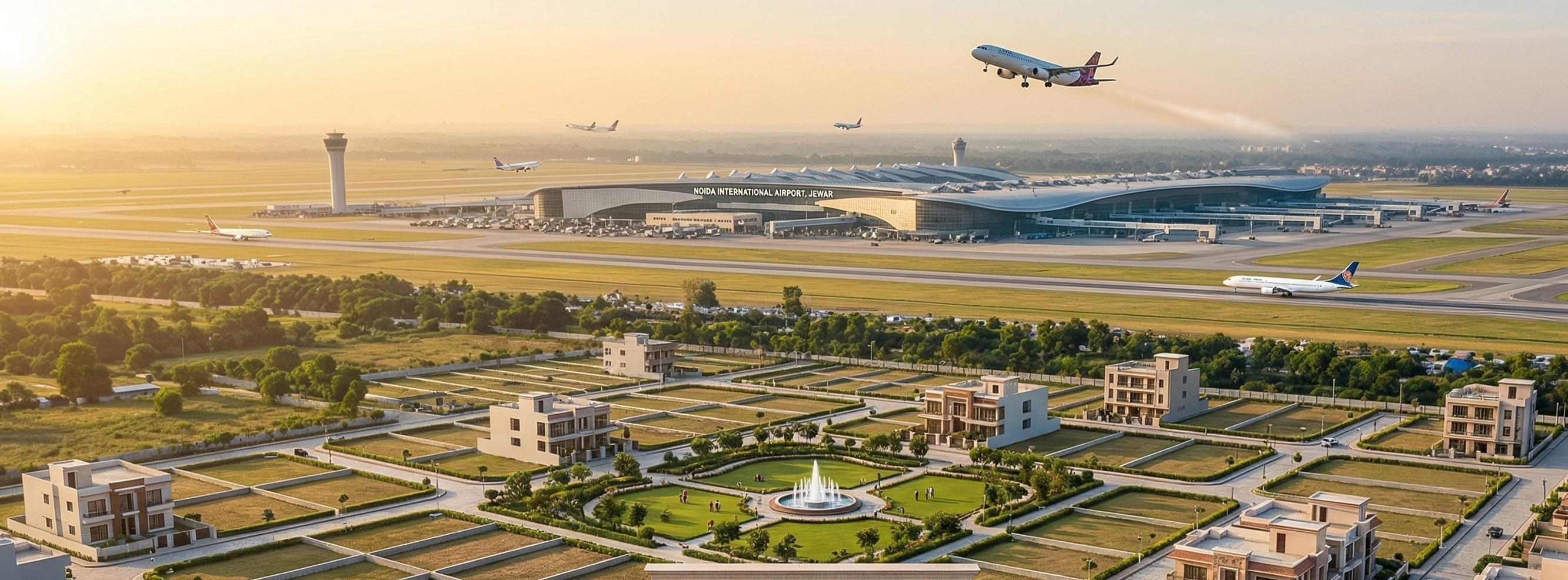 Key Sectors & Roads: Development is concentrated along the Yamuna Expressway, specifically near sectors 18, 20, and 22D.